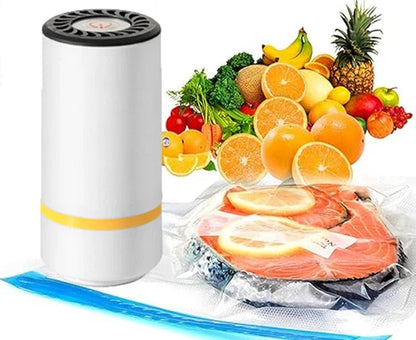 Fresh Wiz™ Handheld Food Vacuum Sealer + 15 reusable bags($30 Value).