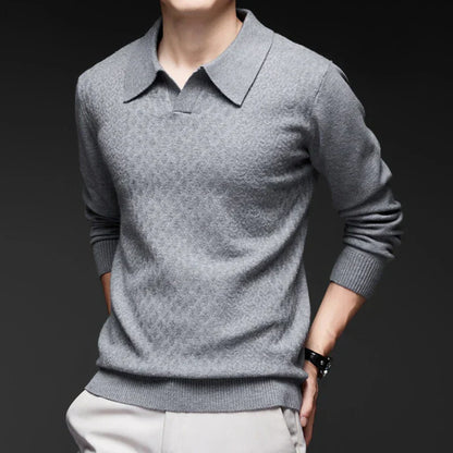 Torino Textured Polo Sweater