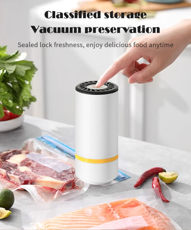 Fresh Wiz™ Handheld Food Vacuum Sealer + 15 reusable bags($30 Value).