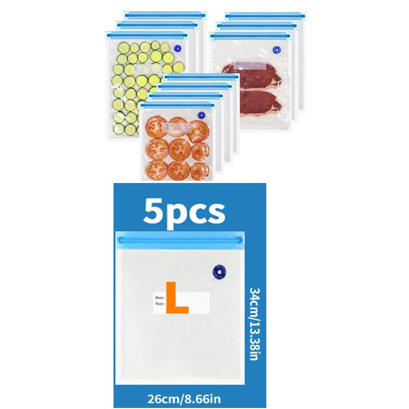 Fresh Wiz™ Handheld Food Vacuum Sealer + 15 reusable bags($30 Value).