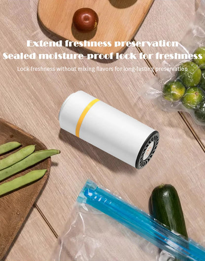 Fresh Wiz™ Handheld Food Vacuum Sealer + 15 reusable bags($30 Value).