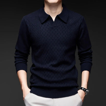 Torino Textured Polo Sweater