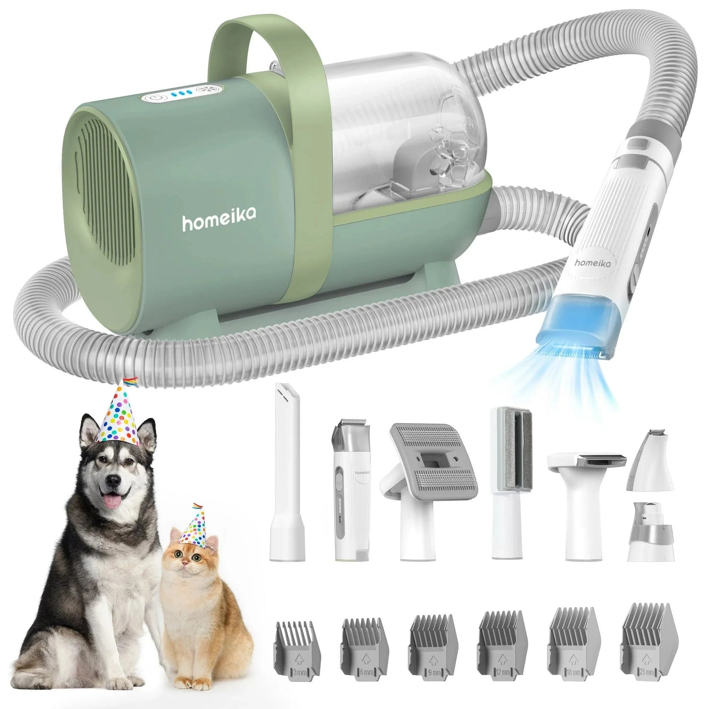 Pet Hair Vacuum Brush Grooming Kit
