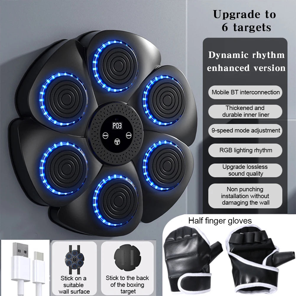 JabJam™ Pro LED Smart Bluetooth Music Boxing Machine