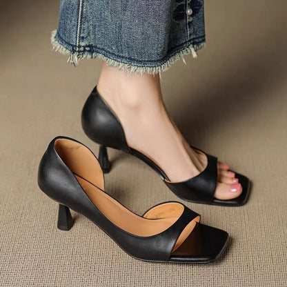 Chloe Leather Heels