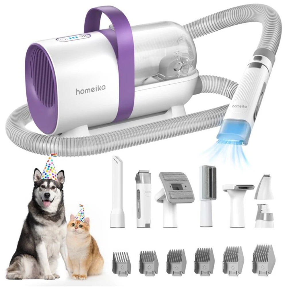 Pet Hair Vacuum Brush Grooming Kit