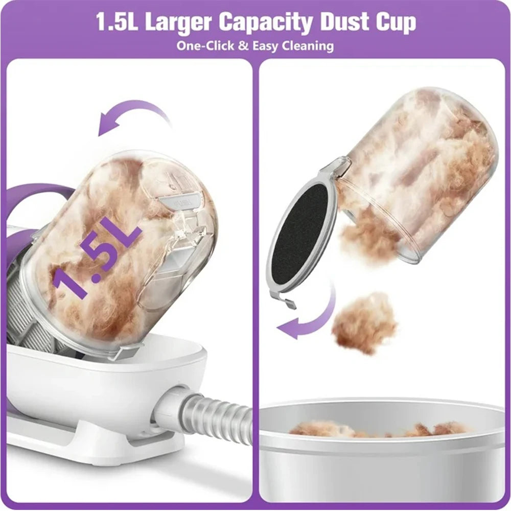 Pet Hair Vacuum Brush Grooming Kit
