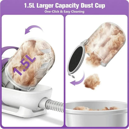 Pet Hair Vacuum Brush Grooming Kit