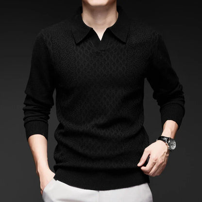Torino Textured Polo Sweater