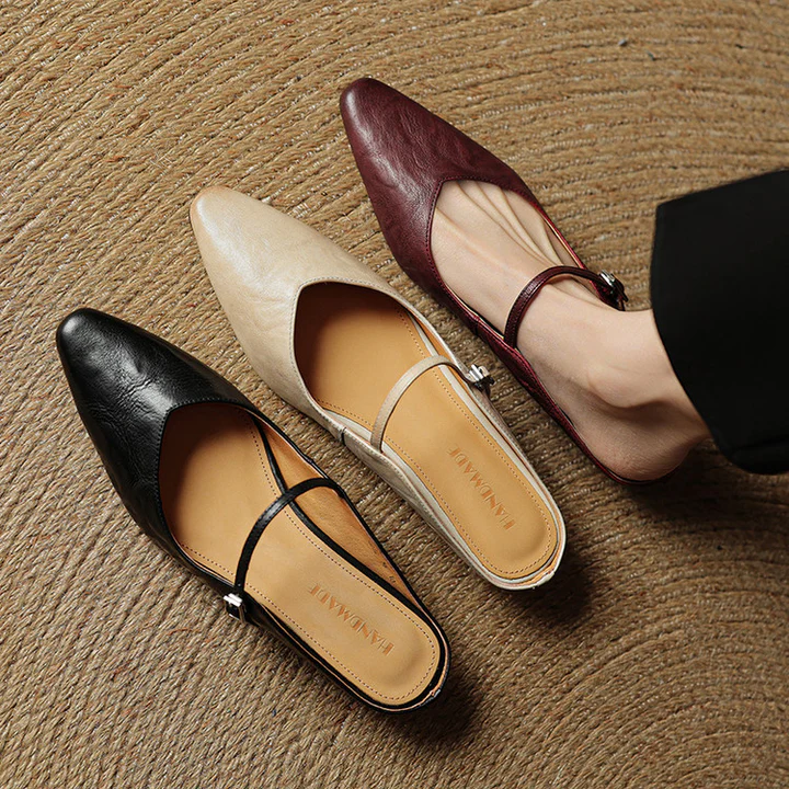 Vivian Genuine Leather Mules