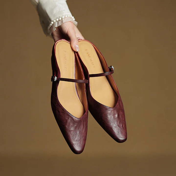 Vivian Genuine Leather Mules