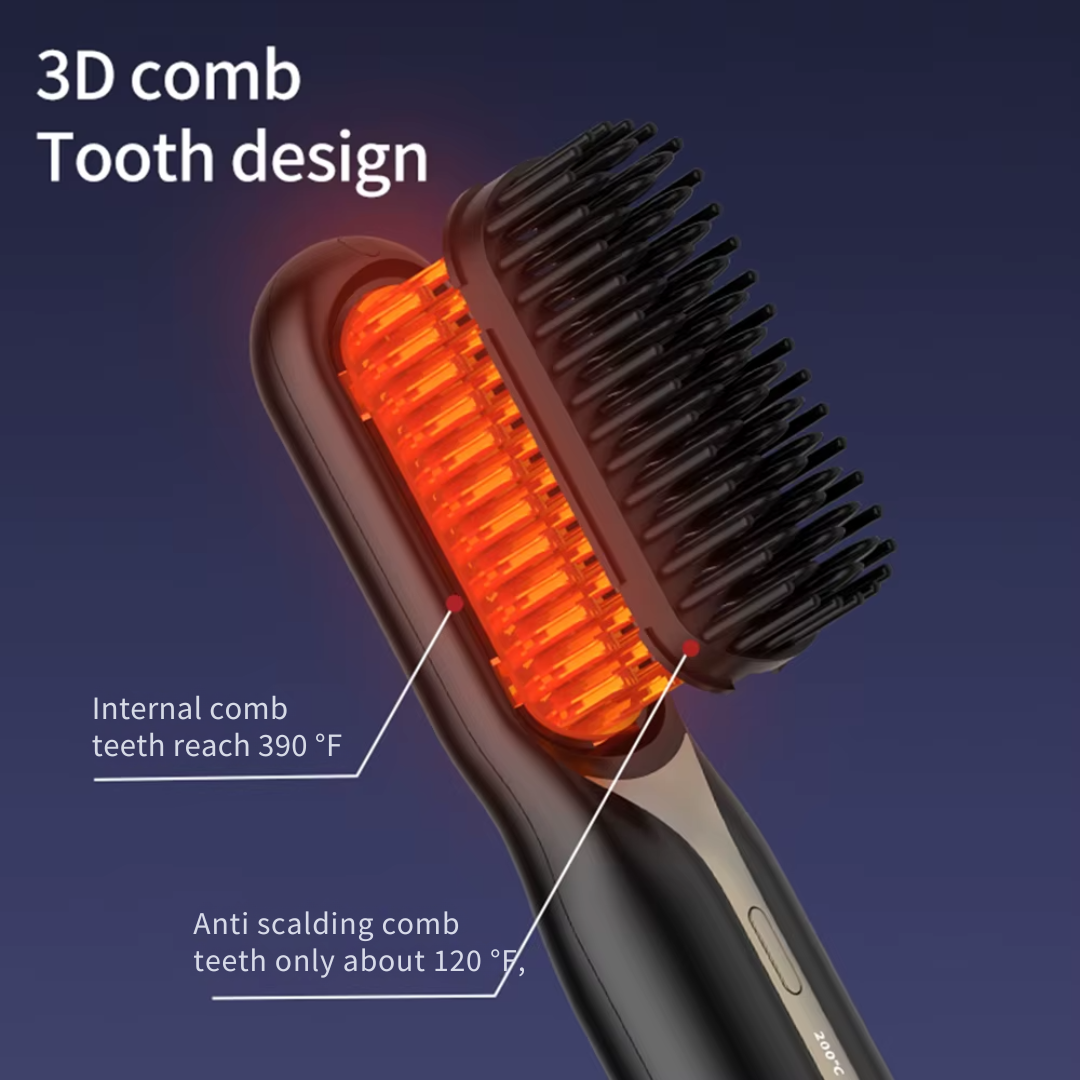 Cordless Professional Hair Straightener Brush