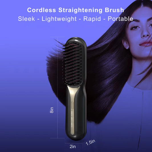 Cordless Professional Hair Straightener Brush